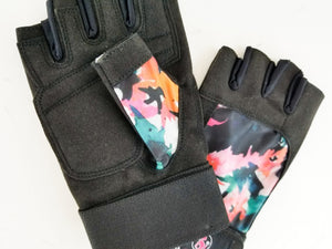 Painted Floral - Workout Gloves